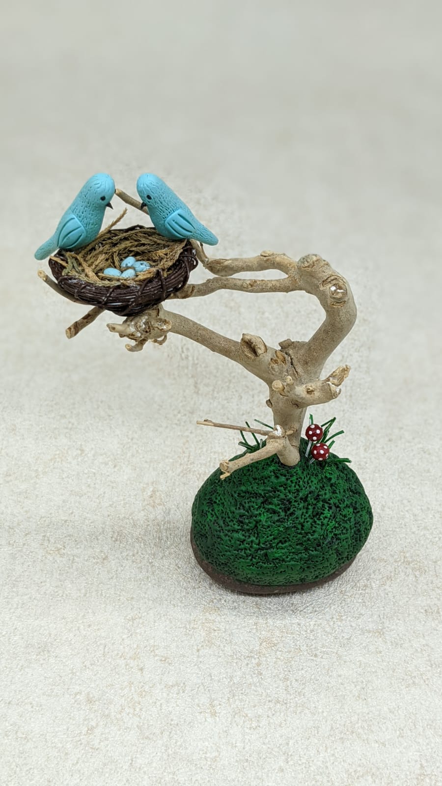 Miniature Bird Nest Setup