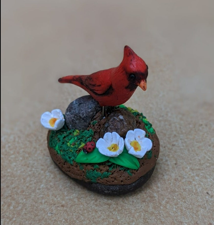 Miniature Cardinal Bird