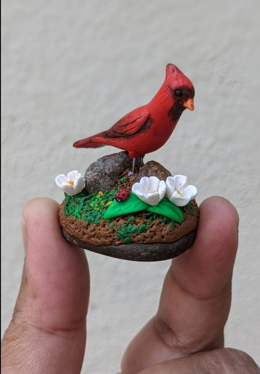 Miniature Cardinal Bird