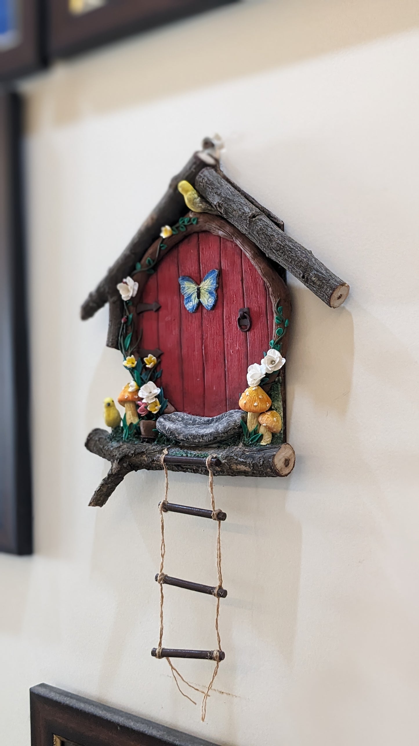 Handmade Fairy Door Wall Decor