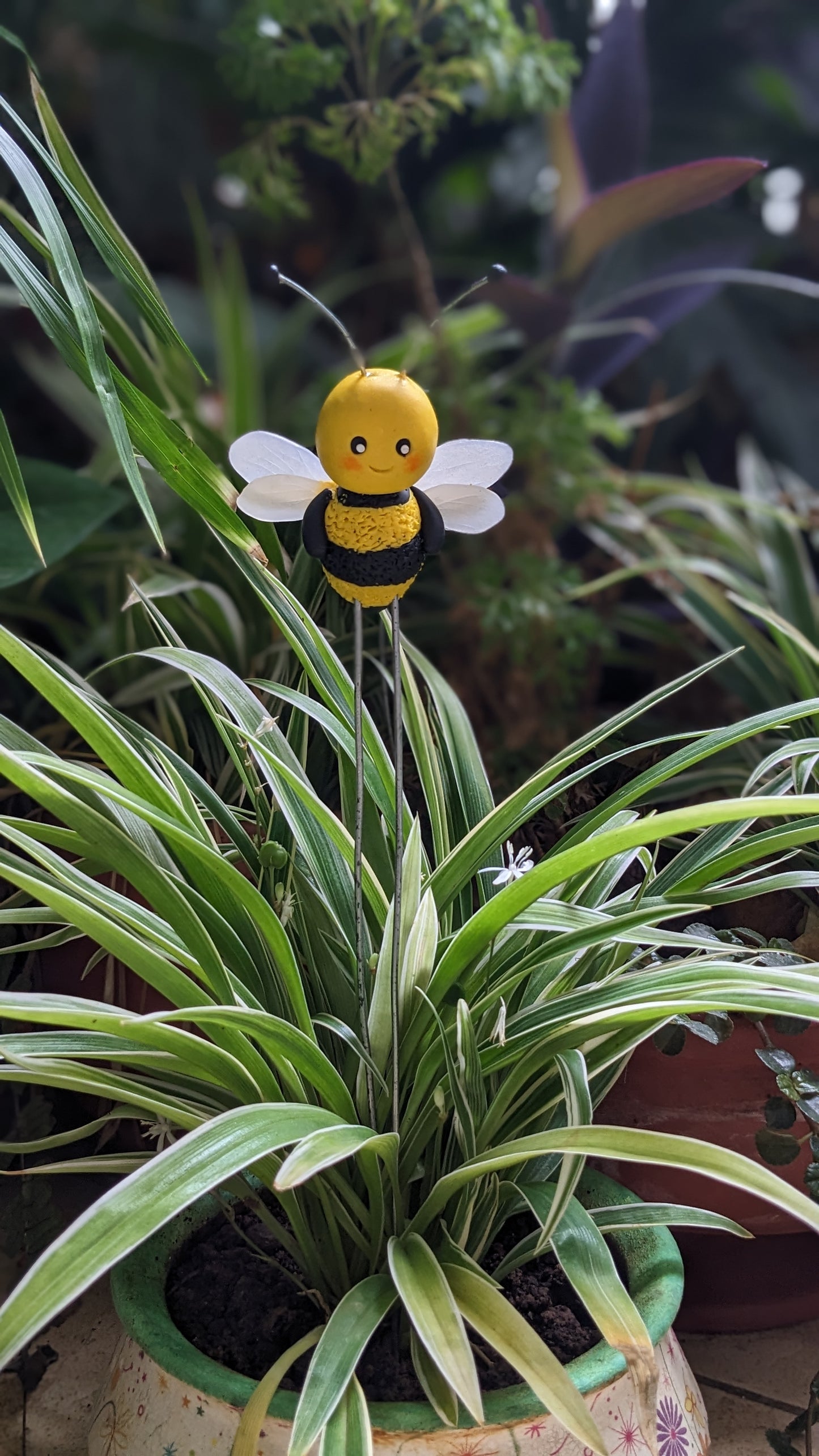 Honey Bee Garden Stake