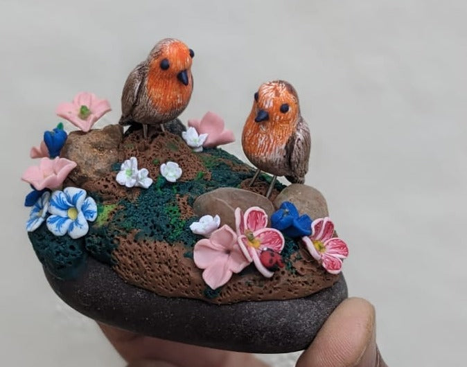 Miniature Robin Birds