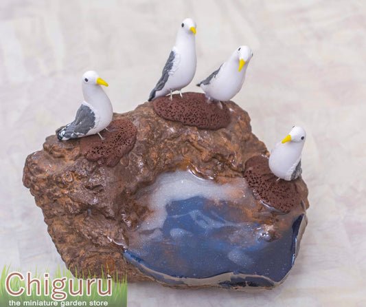 Miniature Seagulls and the beach Home Decor