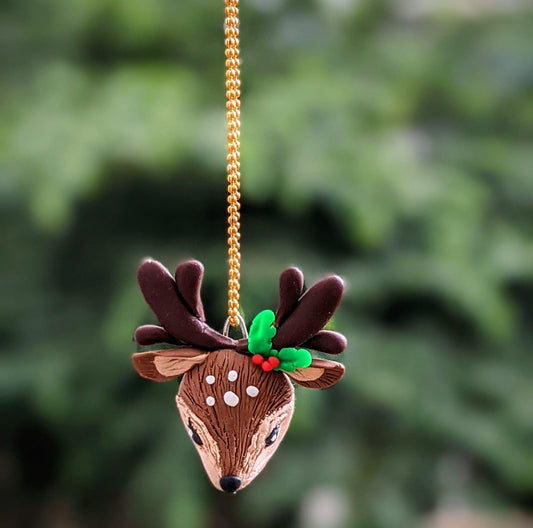 christmas tree hanging ornament reindeer