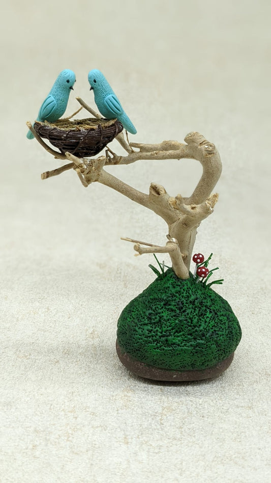 Miniature Bird Nest Setup