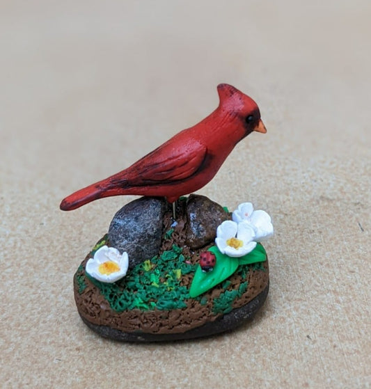 Miniature Cardinal Bird